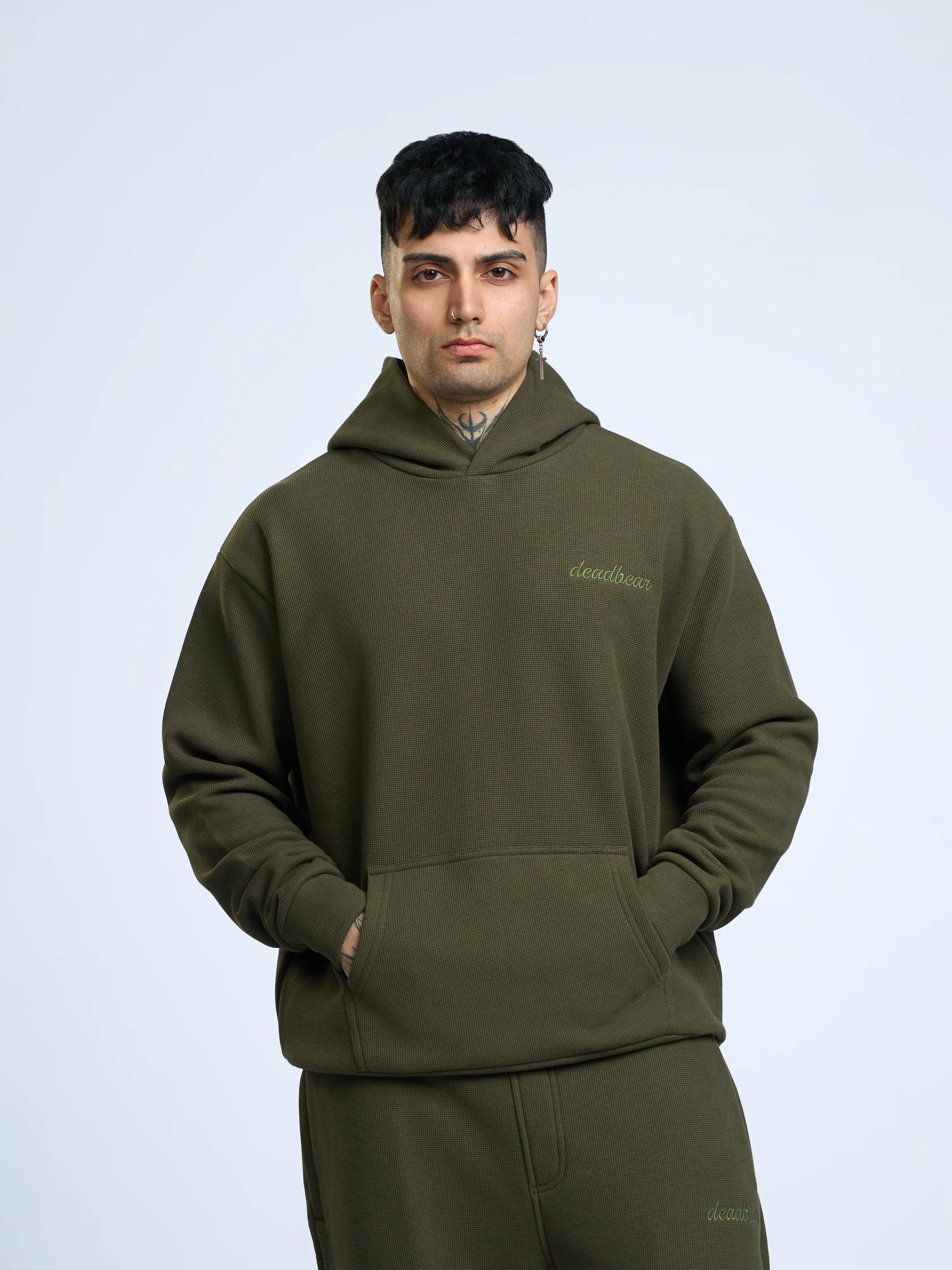 Co-ord Hoodie Olive - Image 11