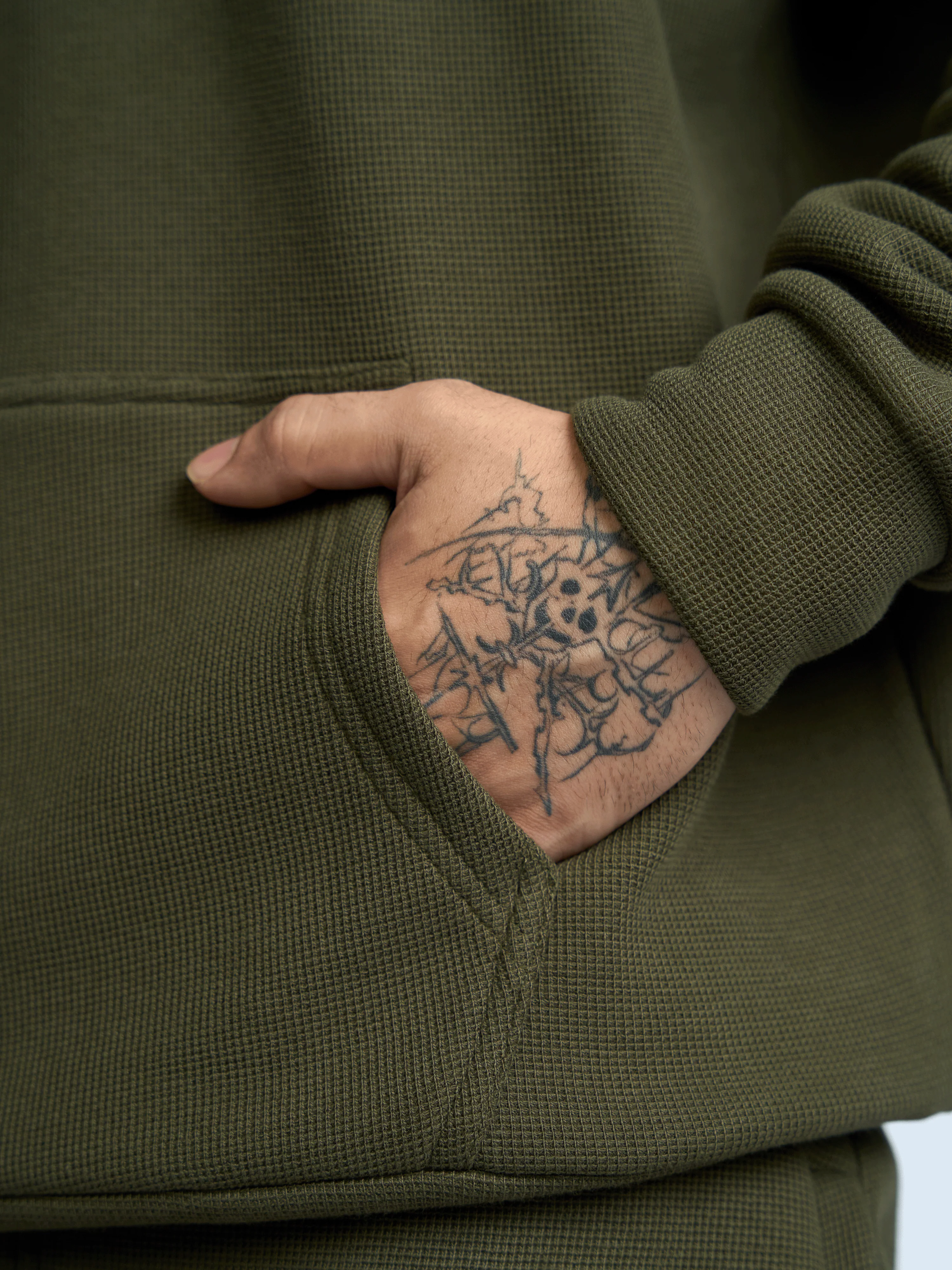 Co-ord Hoodie Olive - Image 4