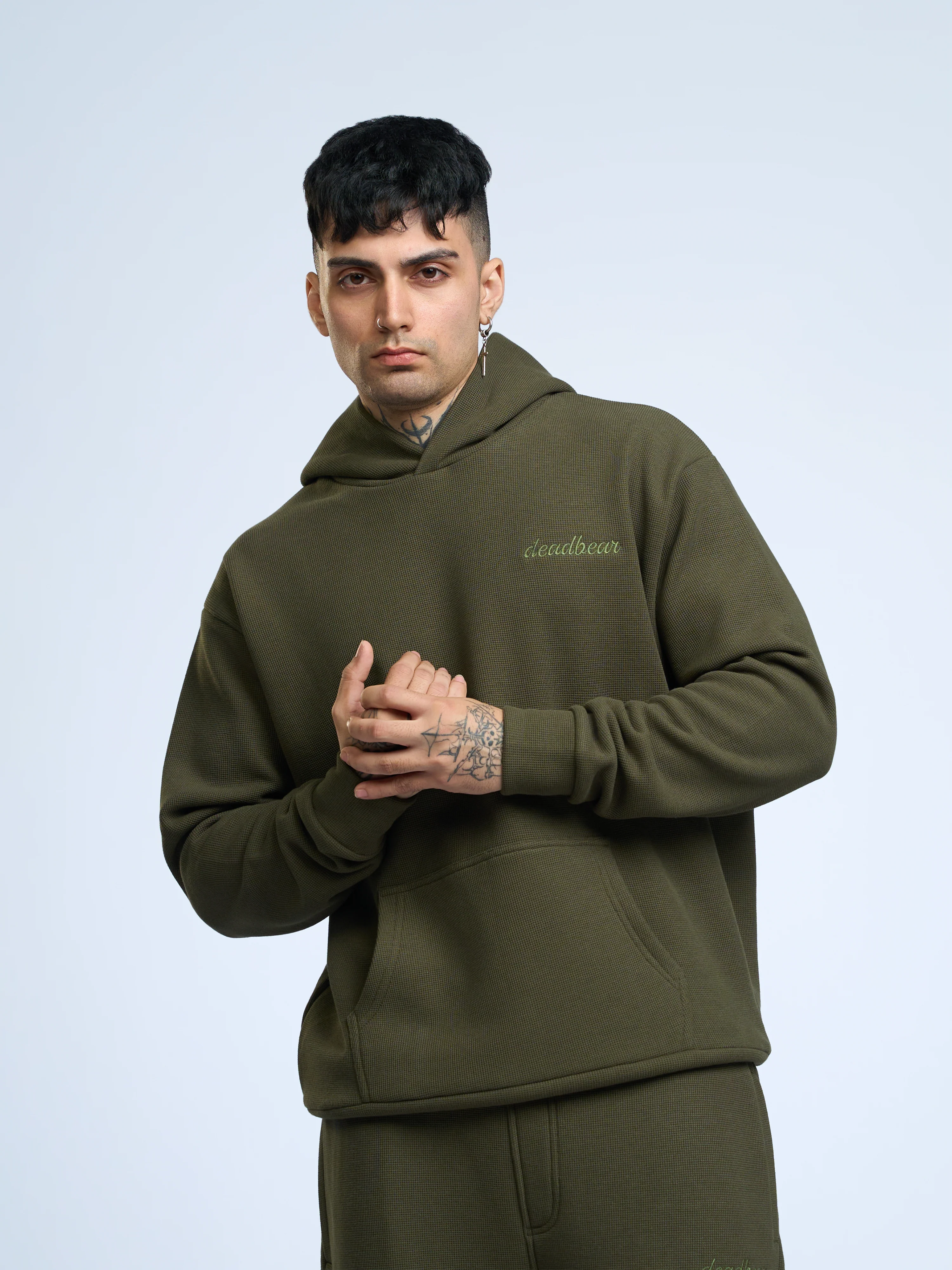 Co-ord Hoodie Olive - Image 7