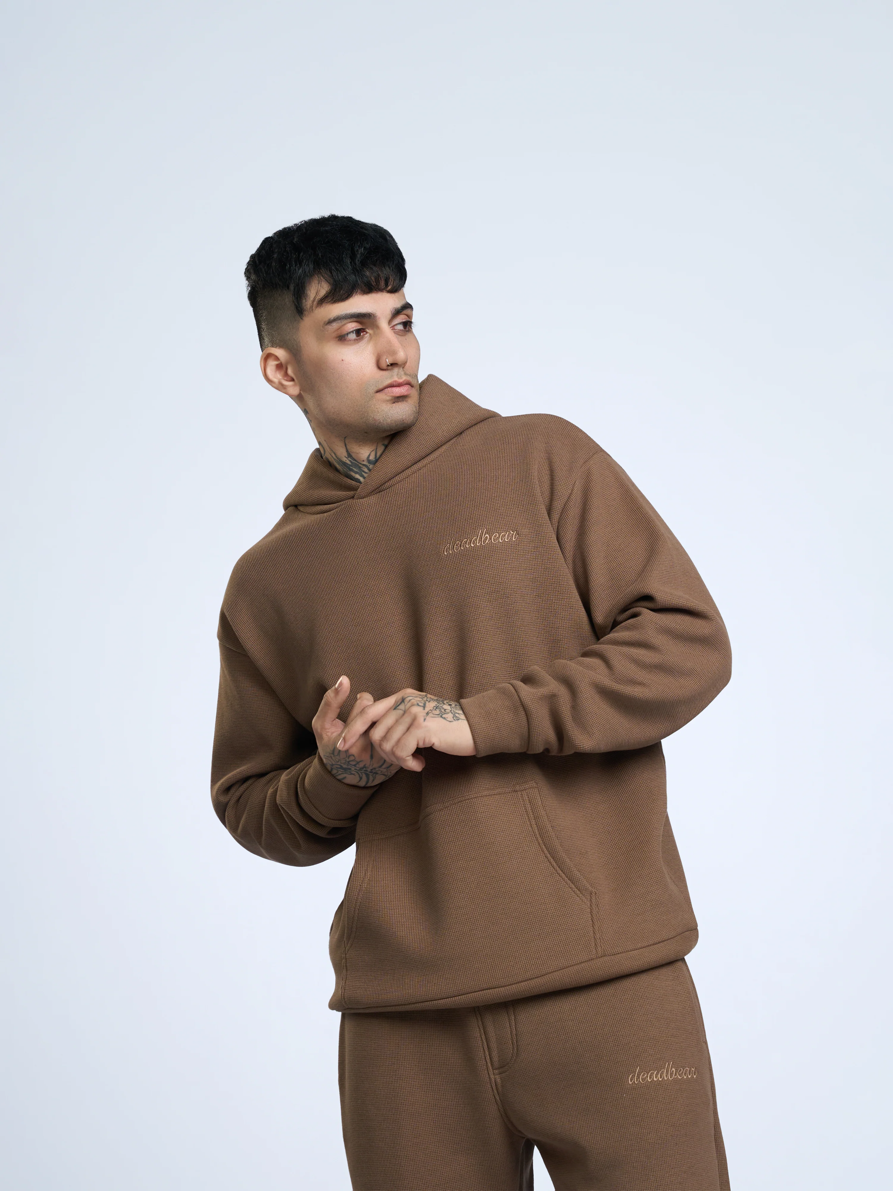 Co-ord Hoodie Taupe - Image 3