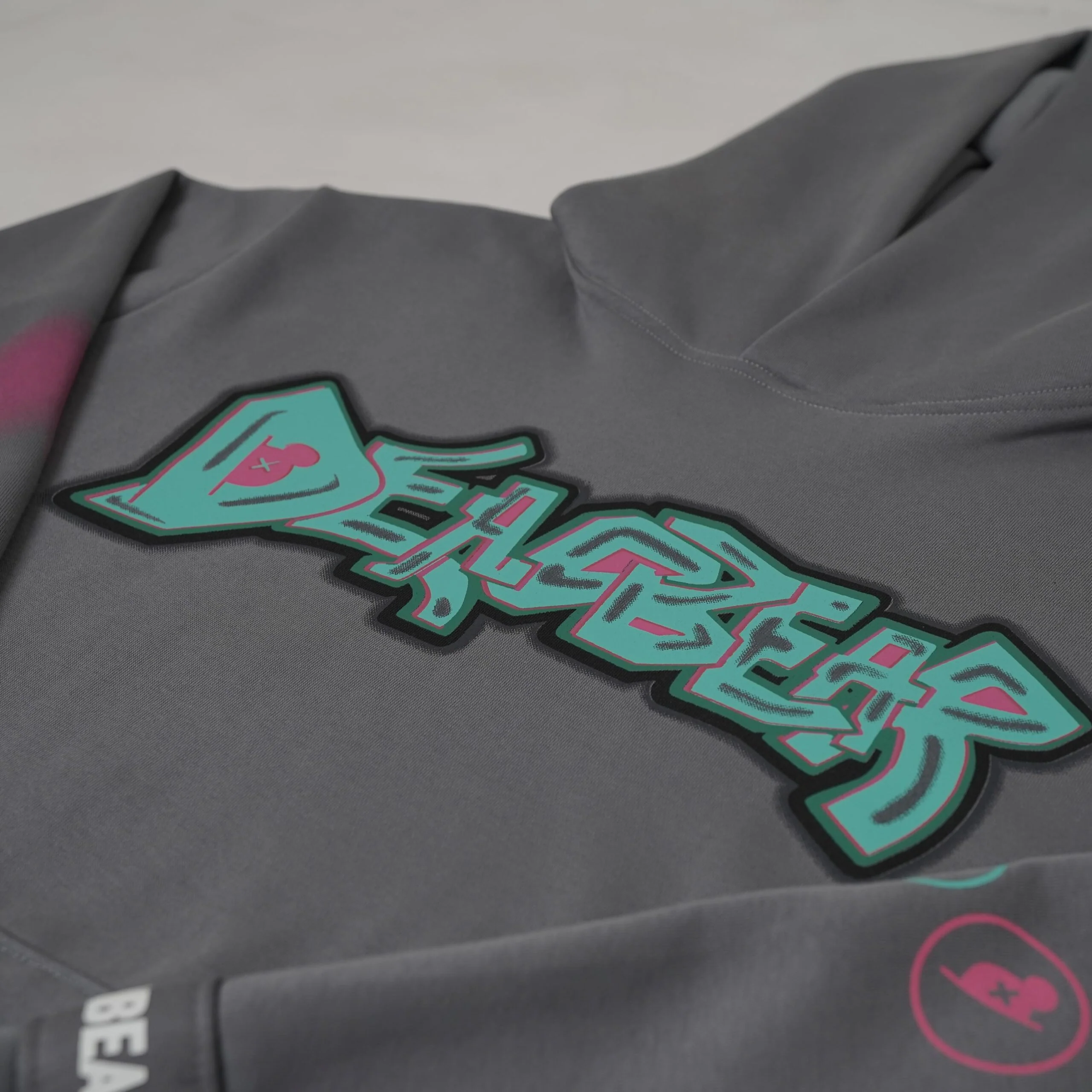 Grey Graphic Hoodie - Image 3