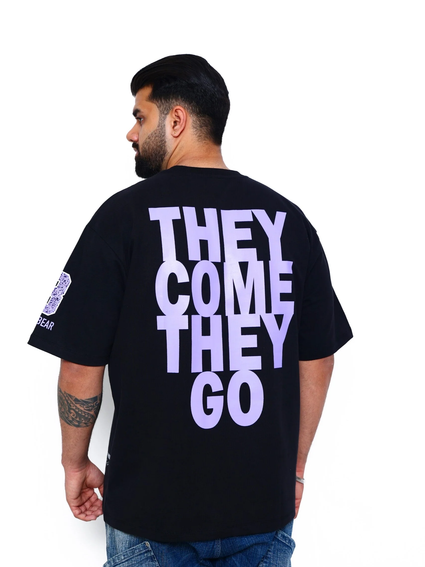 They Come They Go Black Tee - Image 3