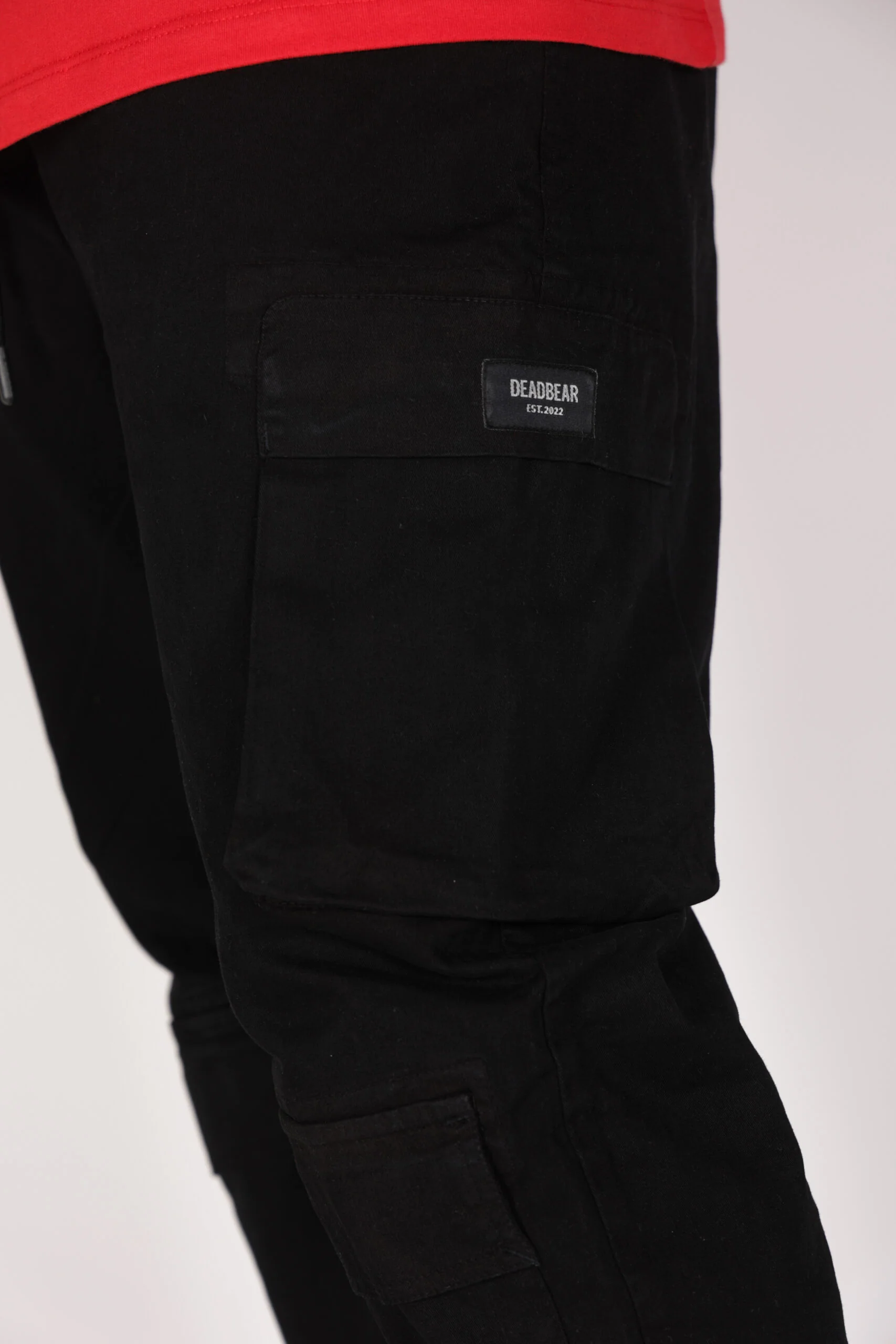 Washed Black Cargo Pants - Image 4